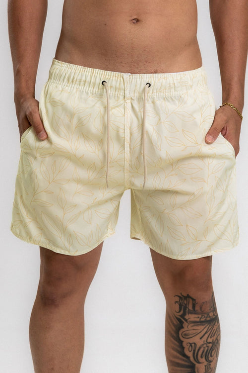 Short Elastano Arpoador — Bege