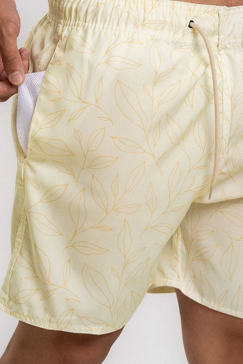 Short Elastano Arpoador — Bege