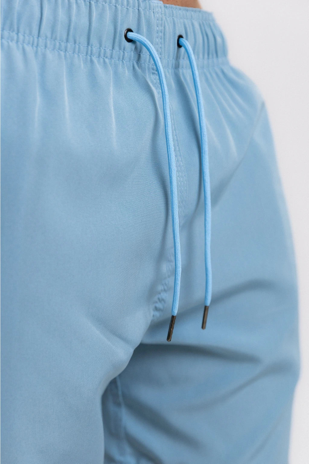 Short Elastano Azul Bebê — Azul bebê