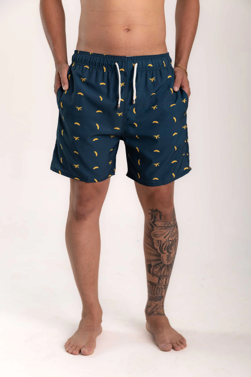 Short Elastano Banana — Verde Militar