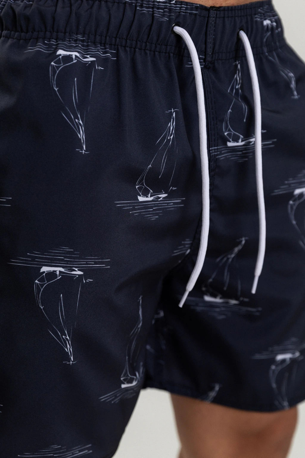 Short Elastano Boats — Azul marinho
