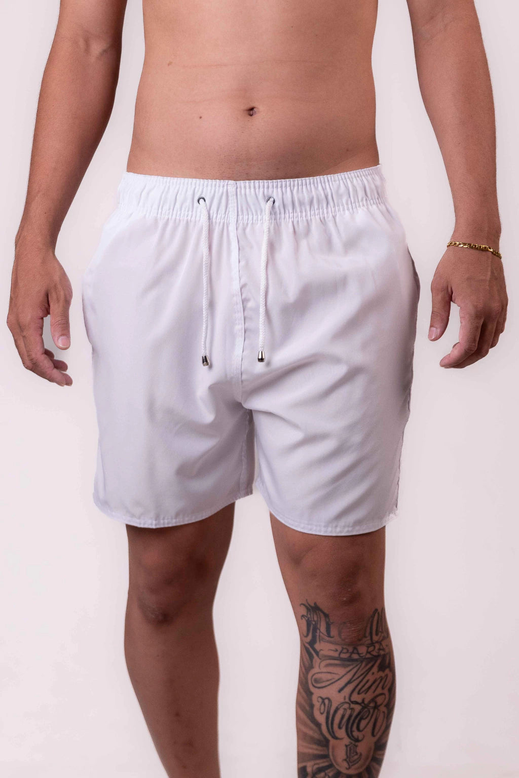 Short Elastano Branco — Branco