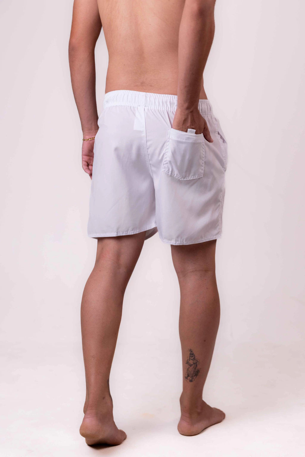 Short Elastano Branco — Branco