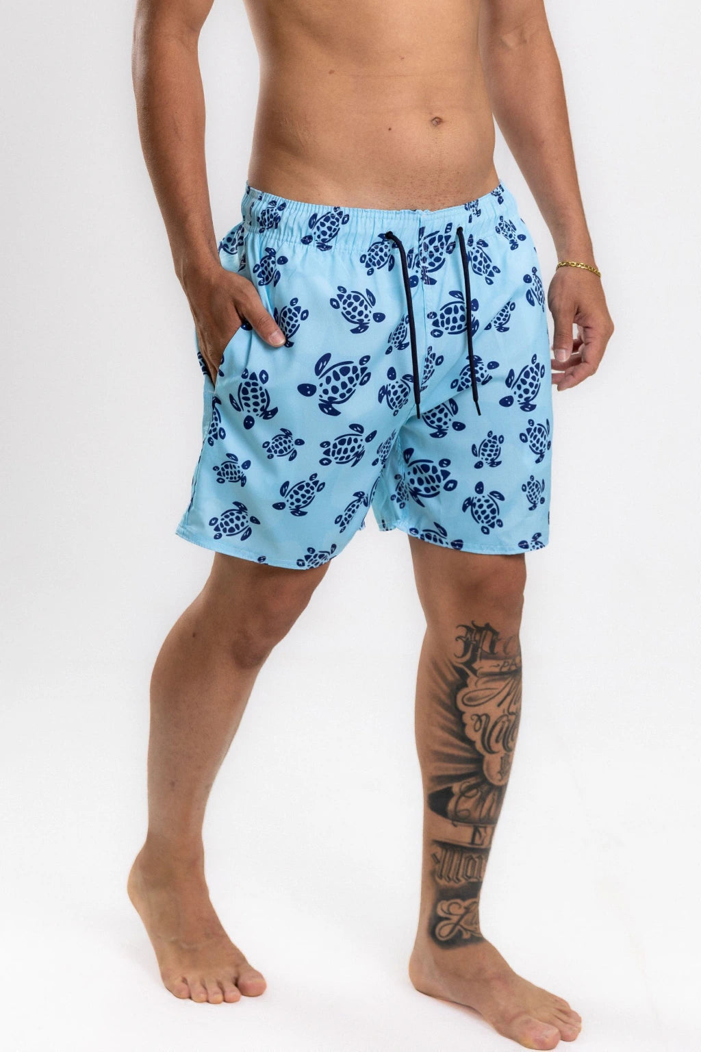 Short Elastano Búzios — Azul claro