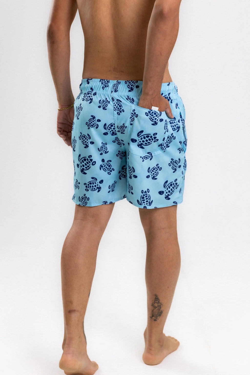 Short Elastano Búzios — Azul claro