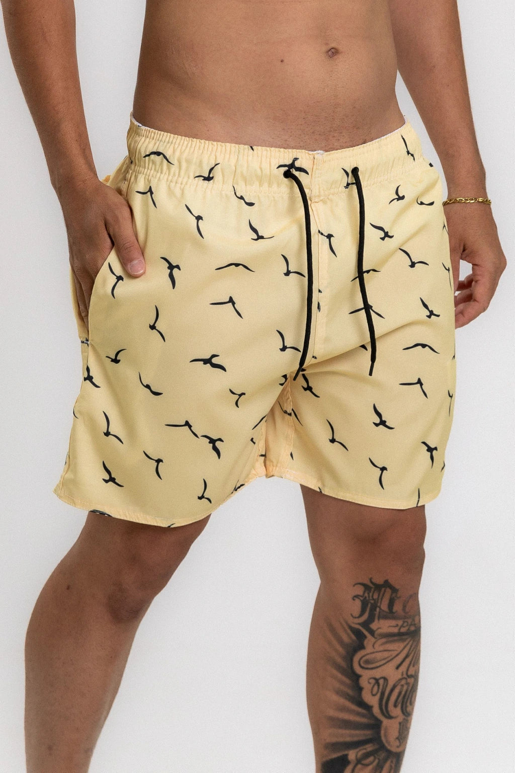Short Elastano Califórnia — Amarelo