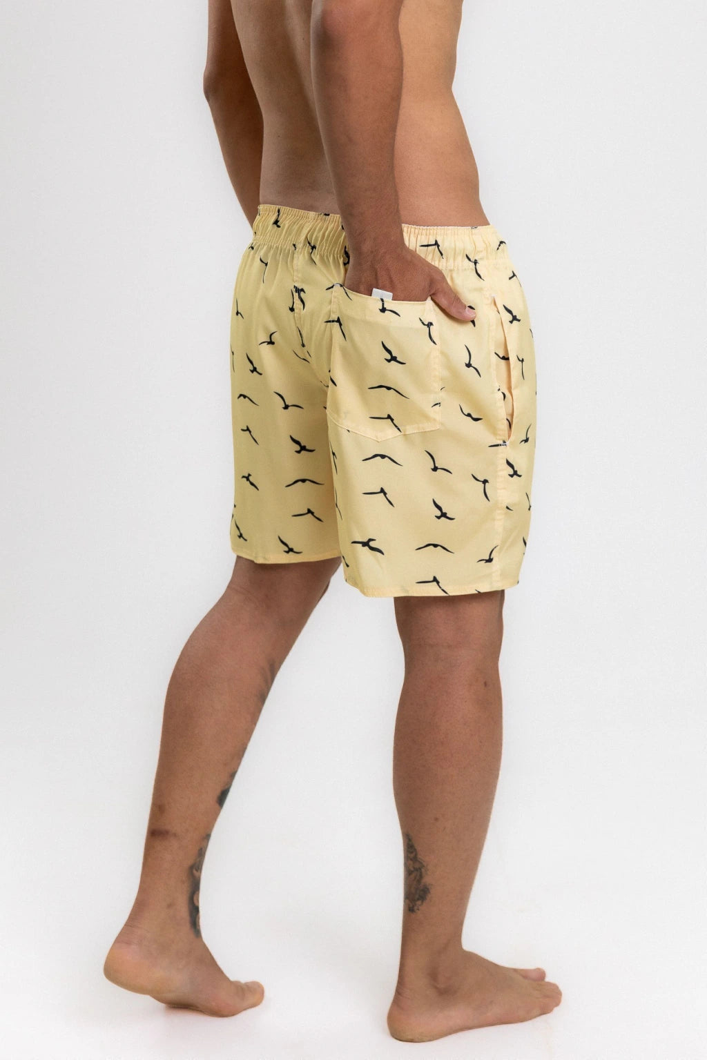 Short Elastano Califórnia — Amarelo