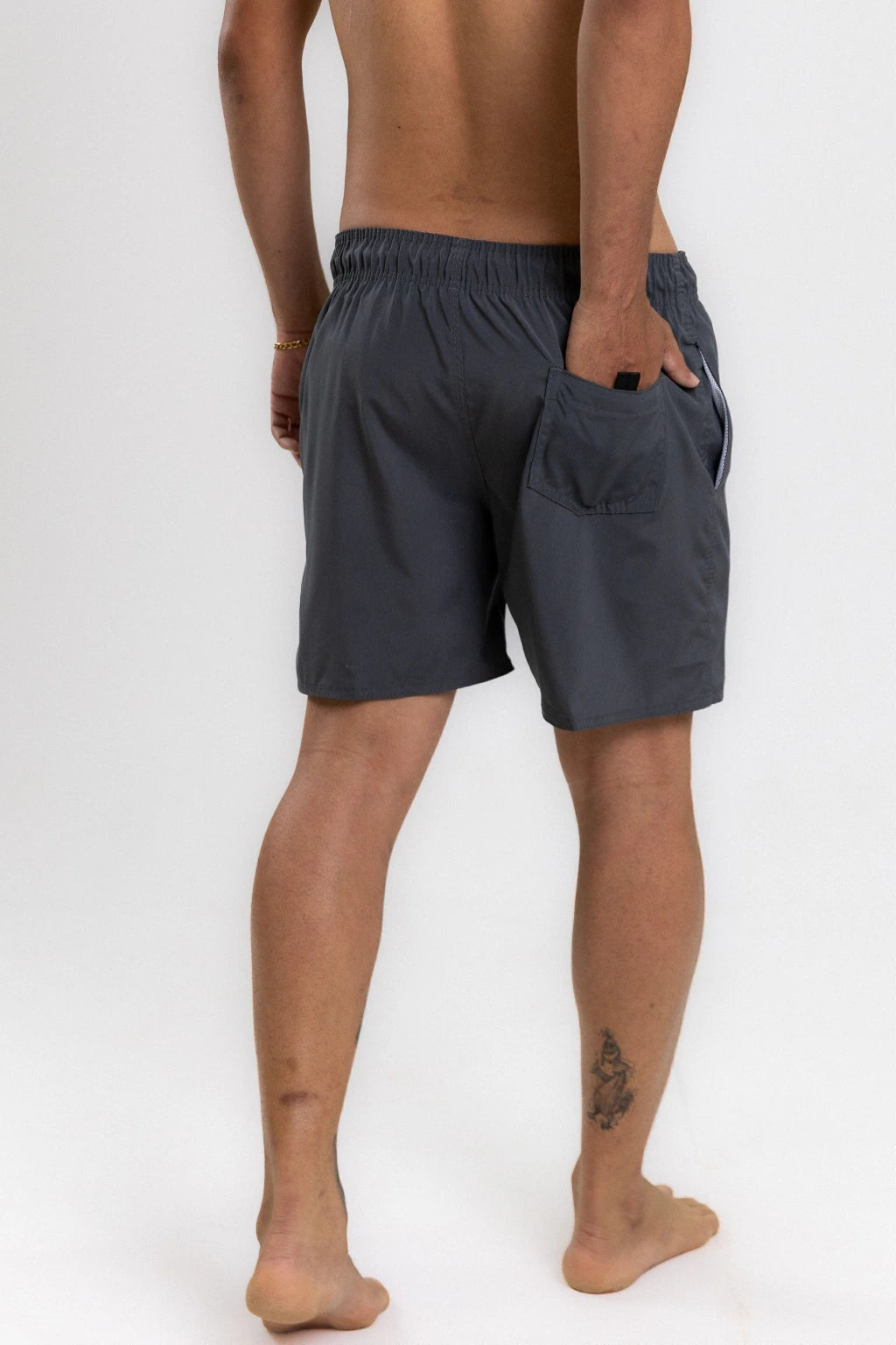 Short Elastano Chumbo — Chumbo