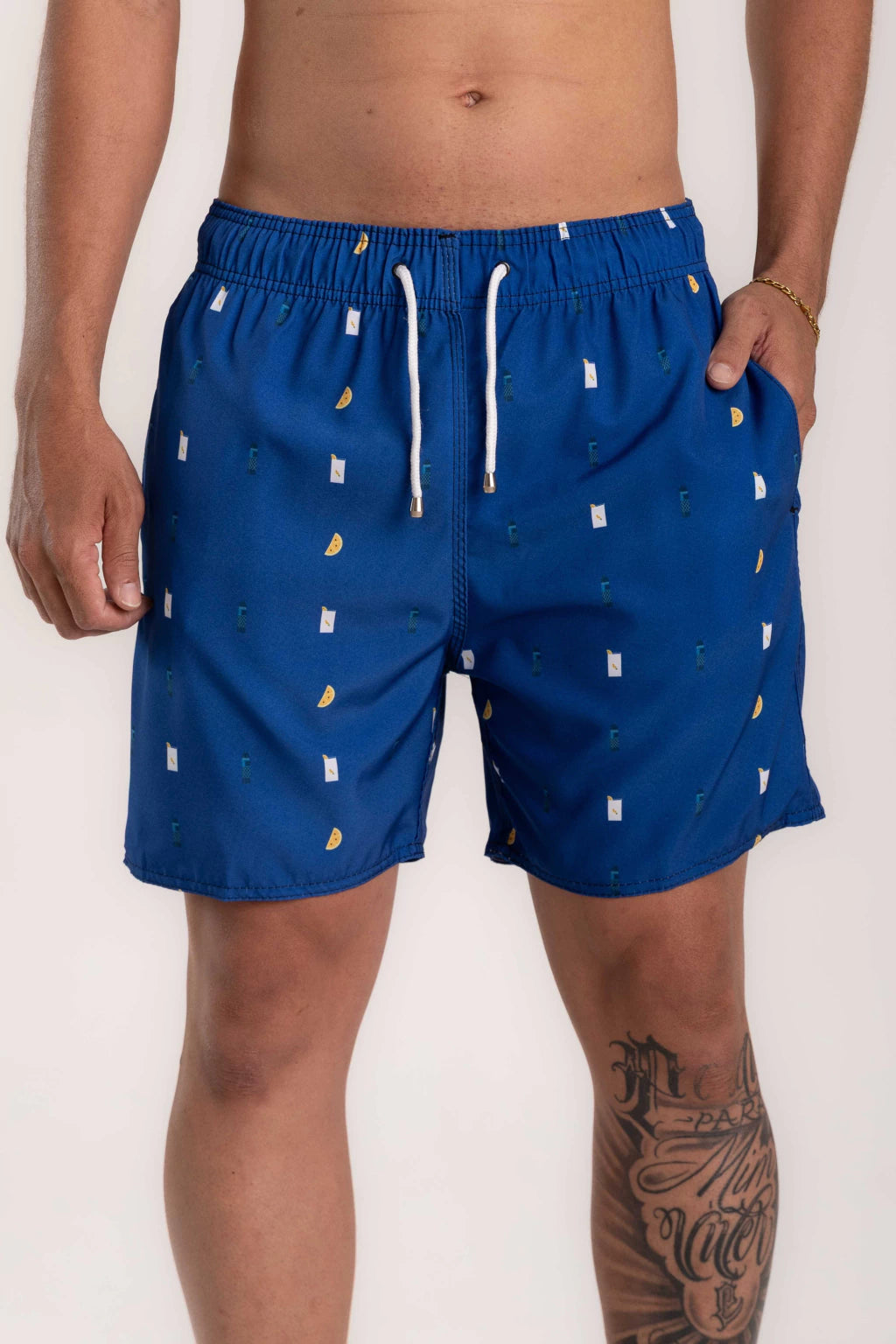 Short Elastano Drink — Azul