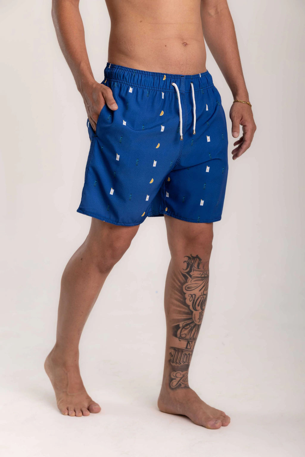 Short Elastano Drink — Azul