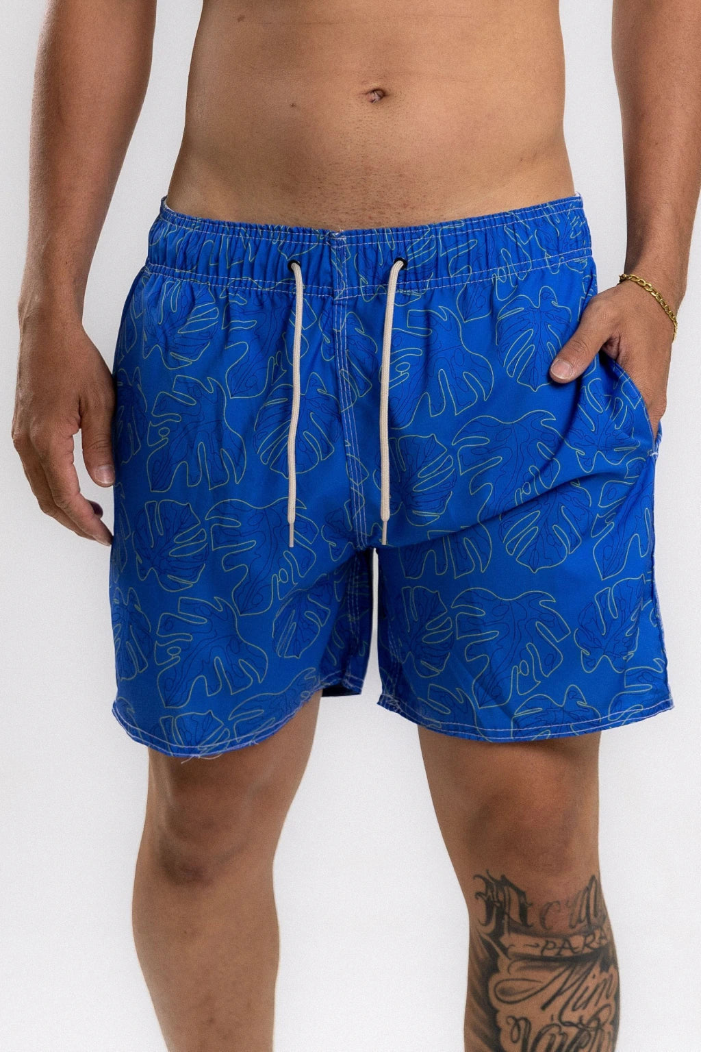 Short Elastano Hawai — Azul