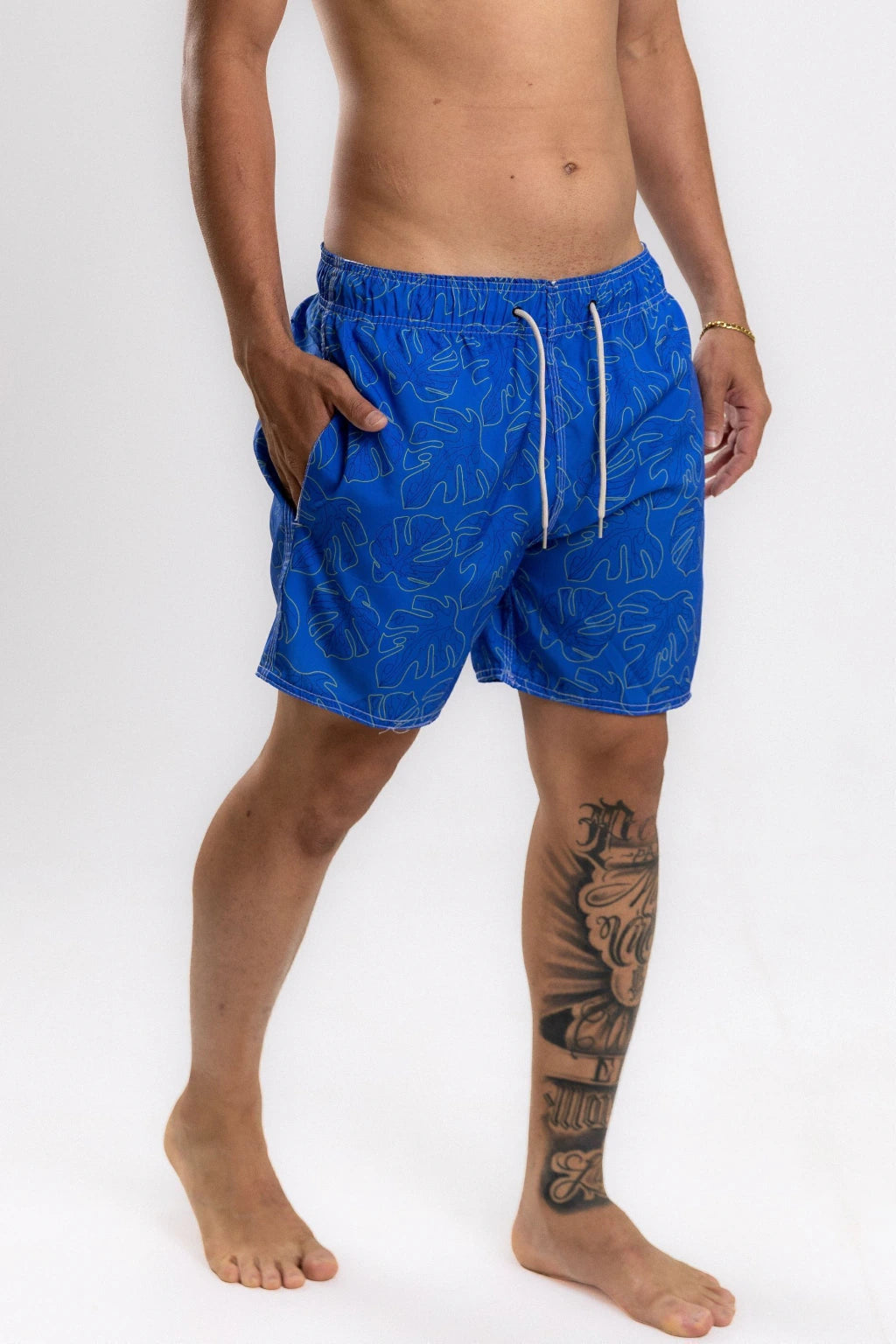 Short Elastano Hawai — Azul