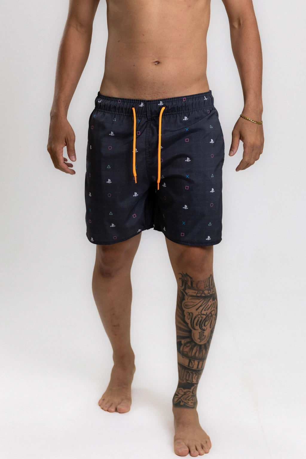 Short Elastano Playstation — Preto