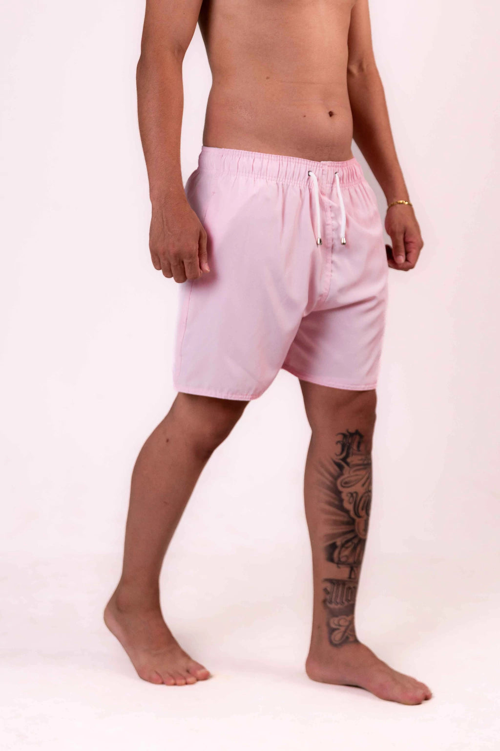 Short Elastano Rosa Bebê — Rosa