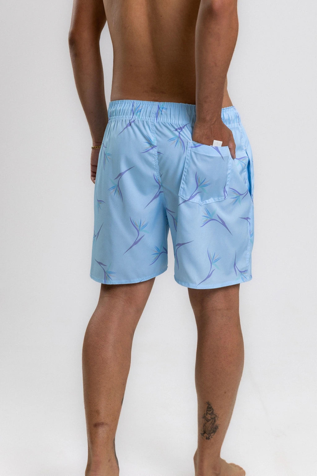 Short Elastano Santorine — Azul claro